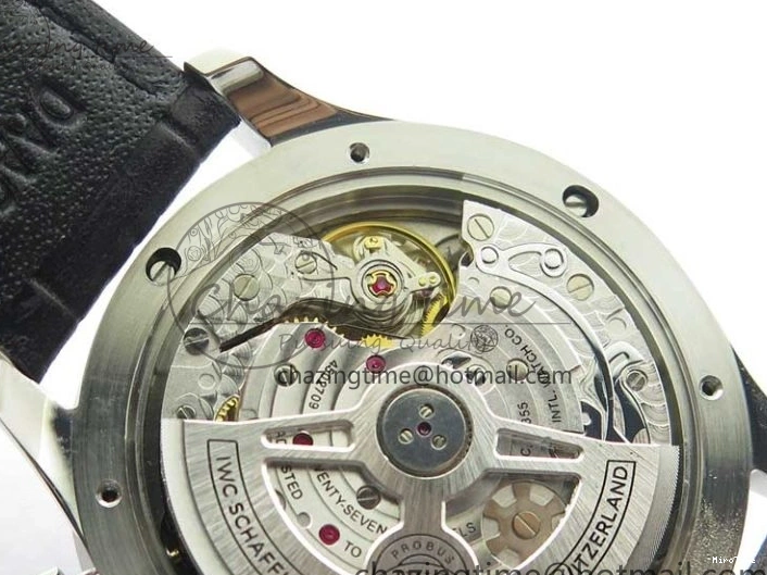 MIROTIME 0520 Elegant Portuguese IW371615 ZF 1:1 Best Edition SS Green Dial on Black Leather Strap A96355 V 7081